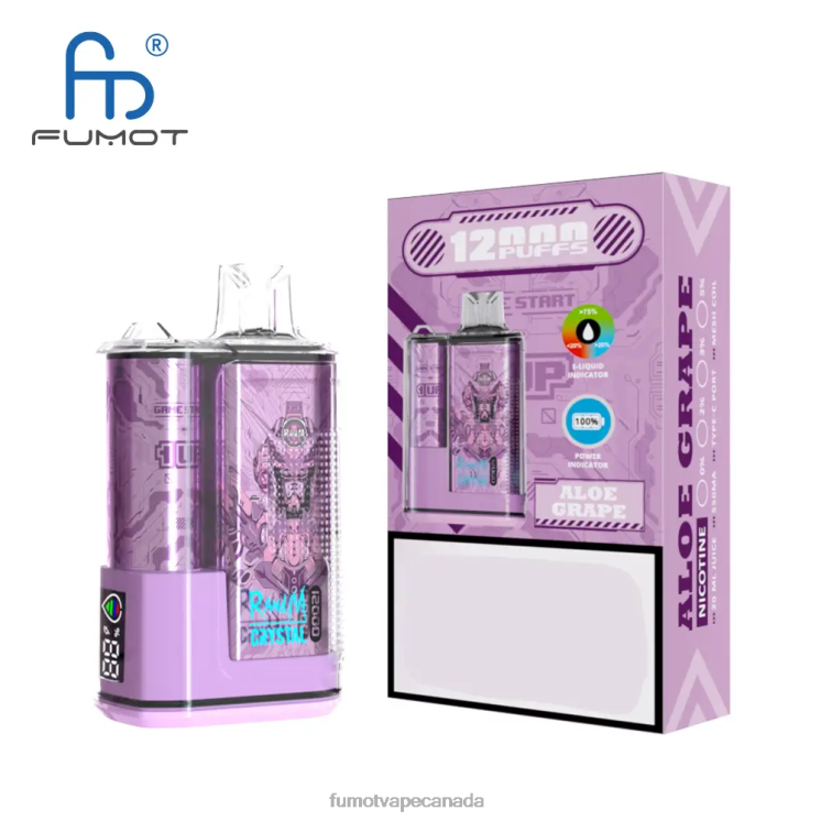 Fumot Crystal 8D68N255 12000 Disposable Vape Box - 20ML (1 Piece) Berry Lemonade Fumot shop