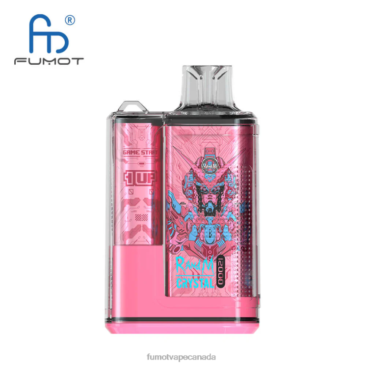 Fumot Crystal 8D68N255 12000 Disposable Vape Box - 20ML (1 Piece) Berry Lemonade Fumot shop