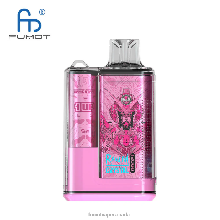 Fumot Crystal 8D68N262 12000 Disposable Vape Box - 20ML (1 Piece) Bluesour Raspberry Fumot puffs