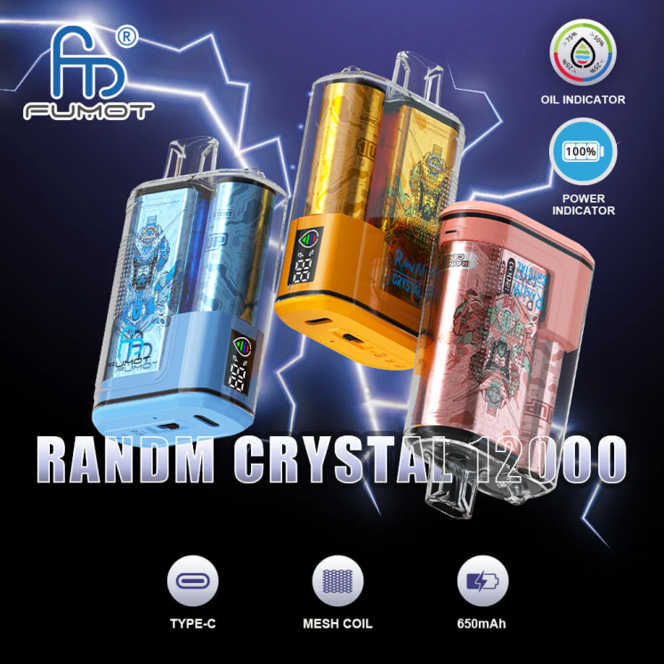 Fumot Crystal 8D68N263 12000 Disposable Vape Box - 20ML (1 Piece) Cola Ice Fumot vape shop