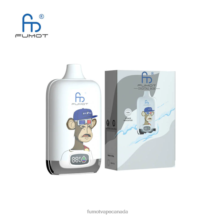 Fumot Digital Box 8D68N120 12000 Disposable Vape Pod - 20ML (1 Piece) Blueberry on Ice Fumot vape online shop