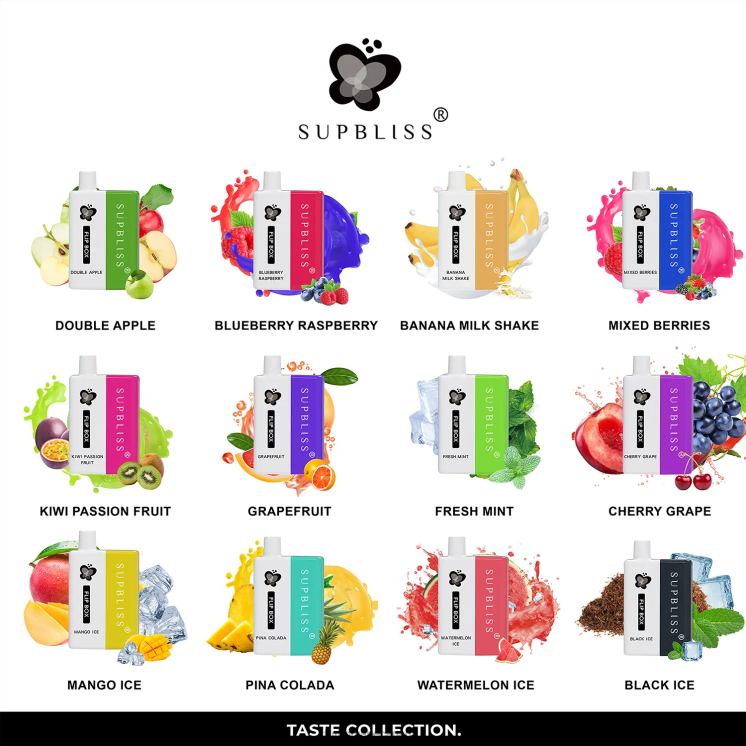 Fumot Supbliss Flip 8D68N330 Box 6000 Replaceable Vape Kit - 10ML (1 Piece) Banana MilkShake Fumot vape online shop