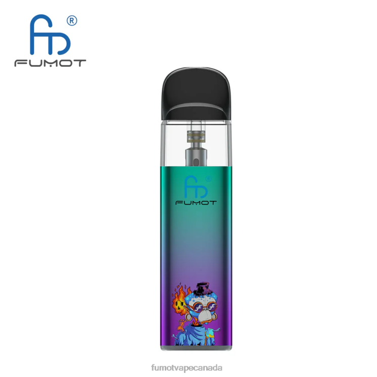 Fumot Dazzle Lite 8D68N551 TPD-Compliant Empty Vape Kit (1 Piece) Green-Purple Fumot vape Canada