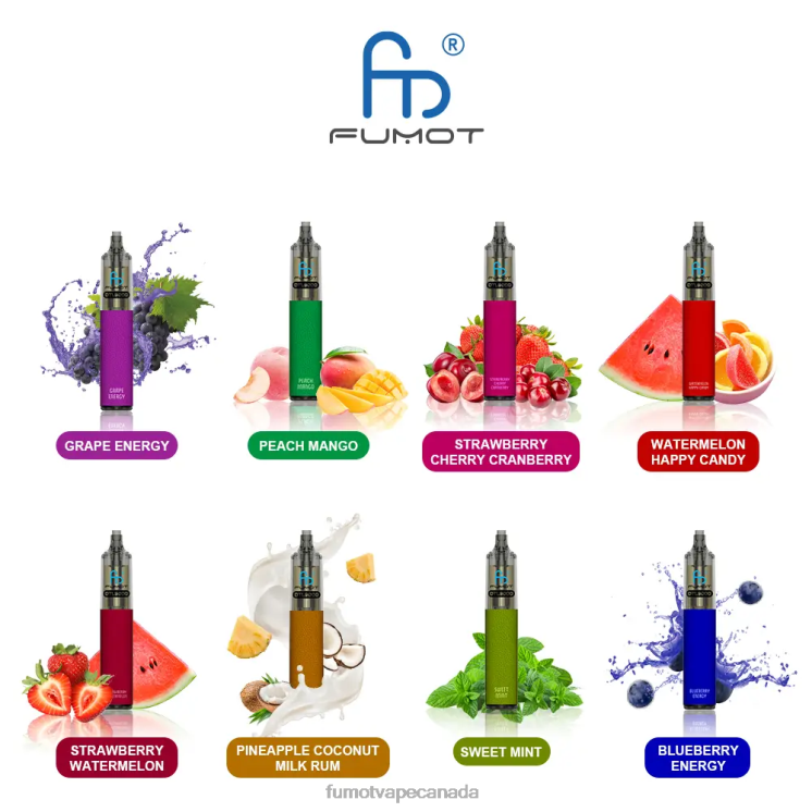 Fumot DTL 8D68N370 Disposable Vape Pen 9000- 18ML (1 Piece) Blueberry Raspberry Fumot vape online shop