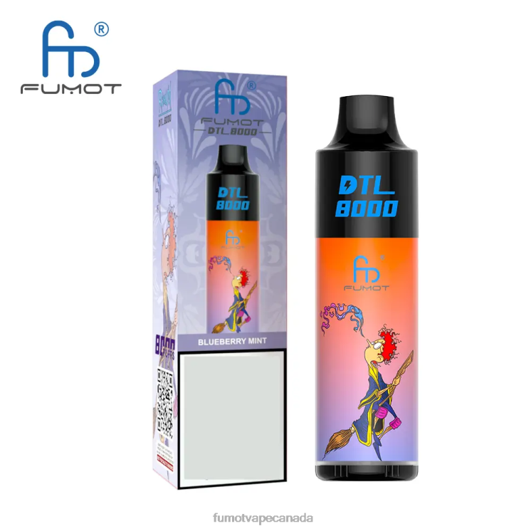 Fumot DTL 8D68N421 8000 Disposable Vape Pen - 16ML (1 Piece) Mango Strawberry Fumot vape Canada