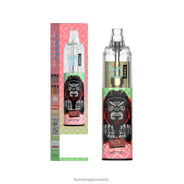 Fumot Tornado 8D68N101 14ML (1 Piece) 7000 Disposable Vape Pen Strawberry Ice Fumot vape Canada