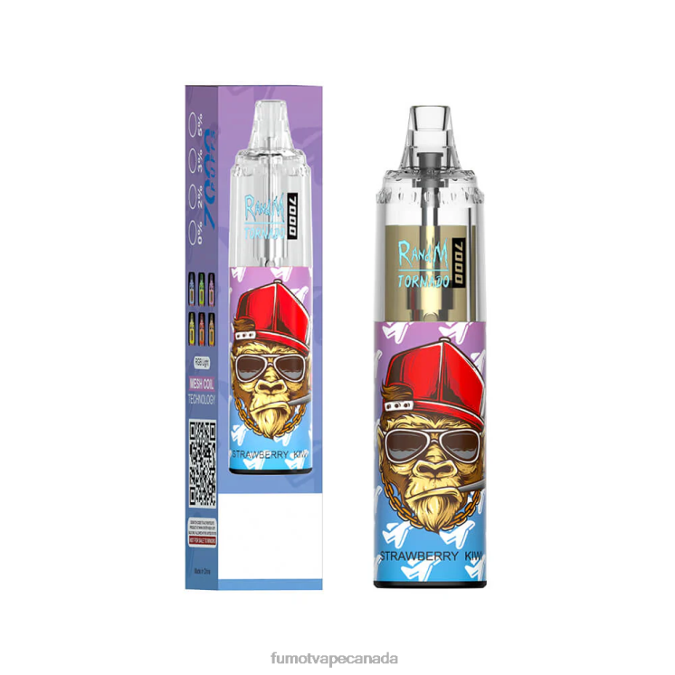 Fumot Tornado 8D68N101 14ML (1 Piece) 7000 Disposable Vape Pen Strawberry Ice Fumot vape Canada