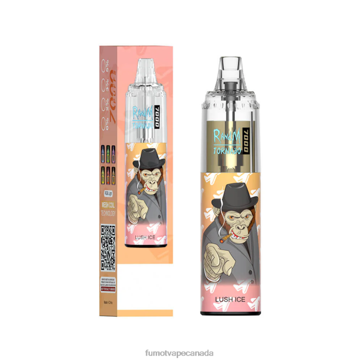 Fumot Tornado 8D68N106 14ML (1 Piece) 7000 Disposable Vape Pen Tangerine Ice Fumot tech