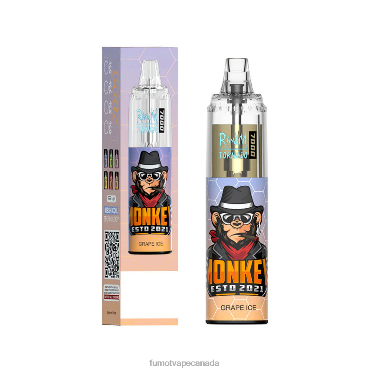 Fumot Tornado 8D68N106 14ML (1 Piece) 7000 Disposable Vape Pen Tangerine Ice Fumot tech