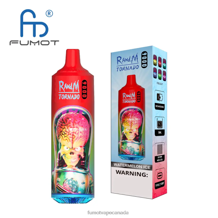 Fumot Tornado 8D68N35 Disposable Vape Pen 9000 - 18ML (1 Piece) Bluelicious Ice Fumot shop