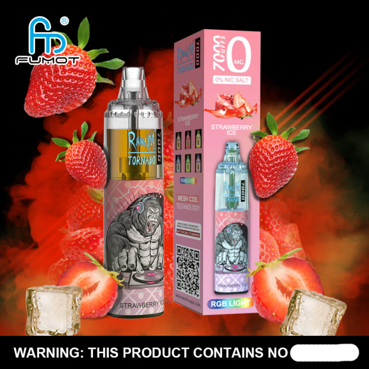 Fumot Tornado 8D68N496 0% 7000 Disposable Vape Pen - 14ML (1 Piece) Apple Berry Blast Fumot tech