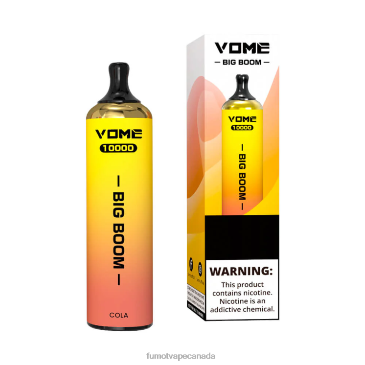 Fumot Vome Big Boom 8D68N438 Disposable Vape Pen 10000 - 20ML (1 Piece) Grape Fumot disposable vape